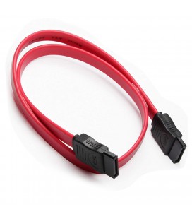 Кабель інтерфейсний SATA 0.40м, прямий без клямки, червоний