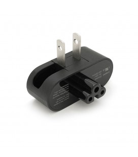 Перехідник складаний, m-m, американка\3pin, Black, BOX