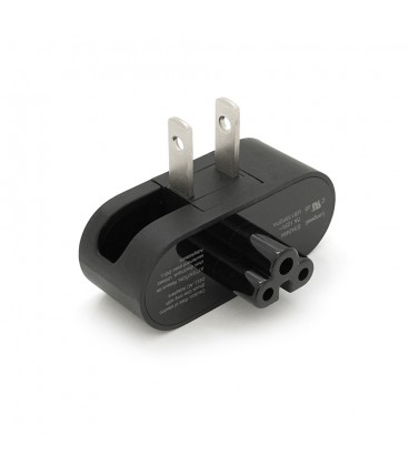 Перехідник складаний, m-m, американка\3pin, Black, BOX