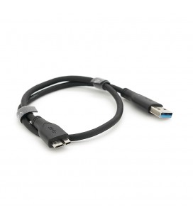 Кабель VEGGIEG V-U318, Usb 3.0 AM to Micro-B Black 0.5m, для жорстких дисків
