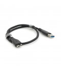 Кабель VEGGIEG V-U318, Usb 3.0 AM to Micro-B Black 0.5m, для жорстких дисків