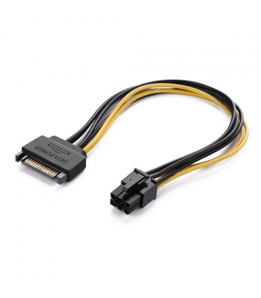 Кабель-перехідник для живлення процесора 6P-SATA