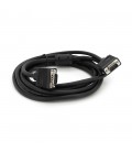 Кабель Merlion VGA 3m, male to male (тато-тато), 1 фериту, чорний, Пакет Q100