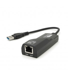 Конвертер USB3.0- Rj-45 Gigabit, Black, Blister