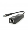 Конвертер USB3.0-Rj-45 Gigabit, Black, Blister