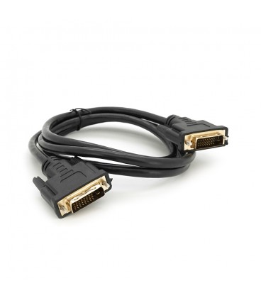 Кабель Merlion Dvi-Dvi 1.5m, без оплетки, Black, 24/24pin, (Пакет) Q200