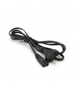 Кабель живлення 1.5m, 0.5mm, PC-184/2 CEE7 / 16-C7 2 pin (для побутової техніки), Black, OEM Q650