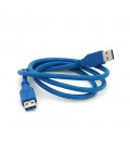 Кабель USB 3.0 AM + AM 1.0м, Blue