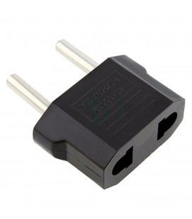 Перехідник на євророзетку   Black, в упак 100 штук