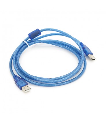 Кабель USB 2.0 RITAR AM / AM, 1.8m, прозорий синій