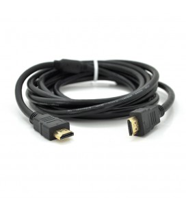 Кабель Ritar PL-HD94 HDMI-HDMI Ultra HD 1080P, 5.0m, v1,4, OD-7.3mm, з фільтром, круглий Black, конектор Gold, Пакет, Q70