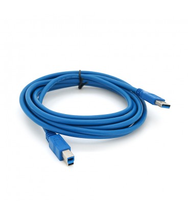 Кабель USB 3.0 AM/BM 3,0 м blue для периферії