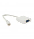 Конвертер micro HDMI (тато) на VGA(мама) 30cm, White, 4K/2K, Пакет