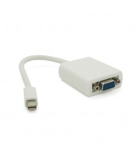 Конвертер mini Display Port (тато) на VGA(тато) 30cm, White, 4K/2K, Пакет