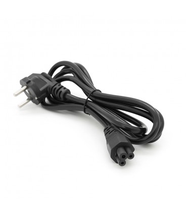 Кабель живлення Schuko PC-186 CEE7 / 17-IEC C5, 1.8M, 0.75mm, для ноутбука, OEM Q25 / 250