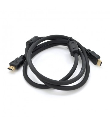 Кабель Ritar PL-HD348 HDMI-HDMI Ultra HD 4K, 1080P, 1.0m, v1,4, OD-7.3mm, с фильтром, круглый Black, коннектор Gold, Пакет, Q200