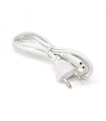Кабель живлення 1.5m, 0.5mm, PC-184/2 CEE7 / 16-C7 2 pin (для побутової техніки), White, OEM Q500