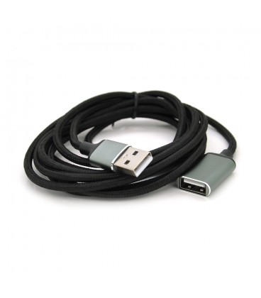 Удлинитель VEGGIEG UF2-2, USB 2.0 AM/AF, 2,0m, Black, Пакет