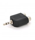 Спліттер Jack 3.5 (тато)/2*RCA (мама), Техпакет, Q100
