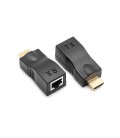 Одноканальний пасивний подовжувач HDMI сигналу по UTP кабелю по одній витій парі. Дальність передачі: до 30метров, 720P-cat5e, 1