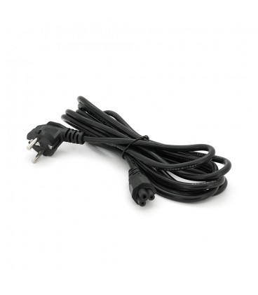 Кабель живлення Schuko PC-186 CEE7 / 17-IEC C5, 3.0M, 0.75mm, для ноутбука, OEM Q15 / 120