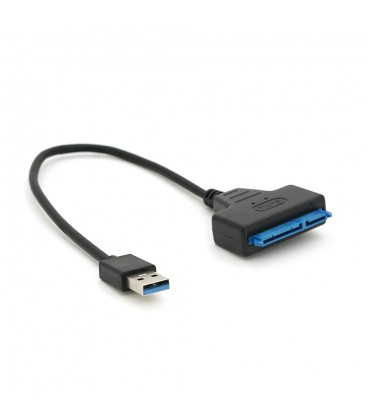 Кабель Usb 3.0 AM to SATA black 0.1m для HDD/SSD дисків