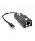 Конвертер Type-C-Rj-45 Gigabit, Black, Blister