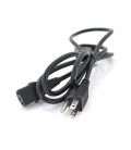 Кабель живлення USA 1.2m, 0.5mm, PC-184/2 B-C13 3 pin із заземленням (американський роз'єм), Black, OEM Q25