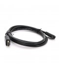 Подовжувач Merlion HDMI (тато) -HDMI (мама) VEGGIEG 0.5m, v2.0, OD-7.0mm, круглий, Black, коннектор Black, (Пакет)