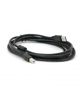 Кабель USB 2.0 AM/BM, 3.0m, 1 ферит, Black, Пакет Q200