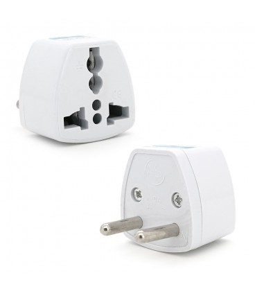 Переходник на евророзетку TEFAL EU White, 2pin, 250V, 10A, в упаковке 20 штук, цена за штуку, Q1000