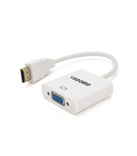 Конвертер VEGGIEG H-V1W HDMI (папа) на VGA(мама) 25cm, White, Пакет