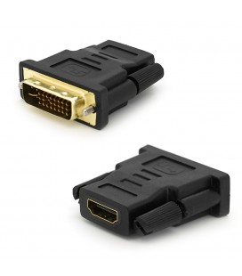 Перехідник HDMI(мама) / DVI-I 24 + 5 (тато) Black Q50