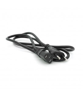 Кабель живлення Europlug CEE 7/16 - C13, 1M, 0.5mm OEM (євровилка) без заземлення