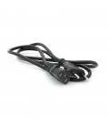 Кабель живлення Europlug CEE 7/16 - C13, 1M, 0.5mm OEM (євровилка) без заземлення