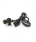 Кабель живлення UK 1.2m, 0.5mm, PC-184/2 CPCS-C13 3 pin (китайський роз'єм), Black, OEM
