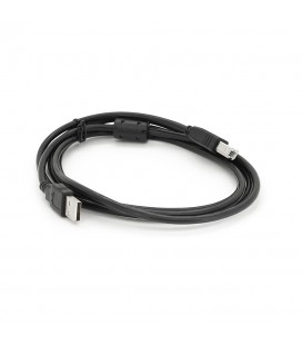 Кабель USB 2.0 AM/BM, 1.8m, 1 ферит, чорний, Пакет Q250