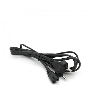 Кабель живлення 1.8m, 0.5mm, PC-184/2 CEE7 / 16-C7 2 pin (для побутової техніки), Black, OEM Q600