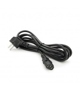 Кабель питания Schuko PC-186 CEE7/7-C13, 3.0M, 0.5mm, OEM (евровилка) Q15