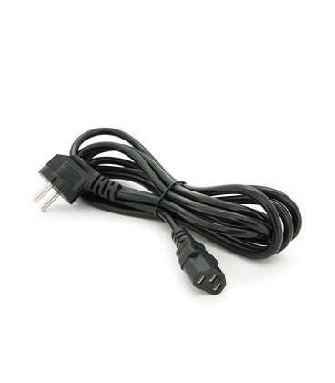 Кабель питания Schuko PC-186 CEE7/7-C13, 3.0M, 0.5mm, OEM (евровилка) Q15