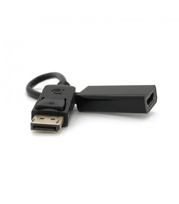 Конвертер Display Port (тато) на HDMI(мама) 30cm, Black, Пакет