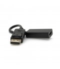 Конвертер Display Port (тато) на HDMI(мама) 30cm, Black, Пакет