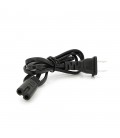 Кабель живлення CN 0.7m, 0.5mm, PC-184/2 A-C7 2 pin (американський роз'єм), Black, OEM Q50