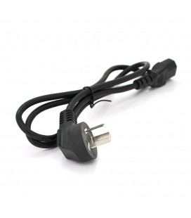 Кабель живлення CN-3 1.2m, 0.5mm, PC-184/2 CPCS-C13 3 pin (китайський роз'єм), Black, OEM Q25