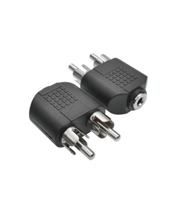 Спліттер Jack 3.5 (мама) / 2 RCA (тато), Техпакет, Q300