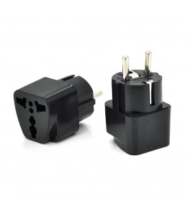 Перехідник на євророзетку TEFAL-трійник Black, в упаковці 20 штук, ціна за штуку, Q1000