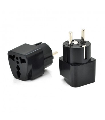 Перехідник на євророзетку TEFAL-трійник Black, в упаковці 20 штук, ціна за штуку, Q1000