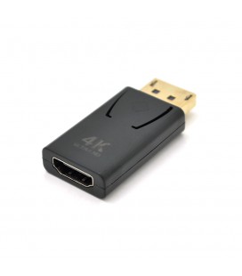 Переходник VEGGIEG DH-4 Display Port (папа) на HDMI(мама) поддержка 4K *2K, Black, Пакет
