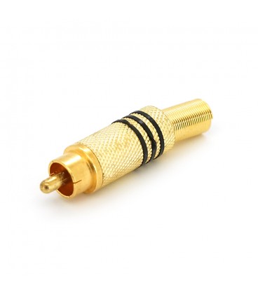 Роз'єм RCA з пружиною (під болт) латунь, 100шт в упаковці, ціна за штуку, Black