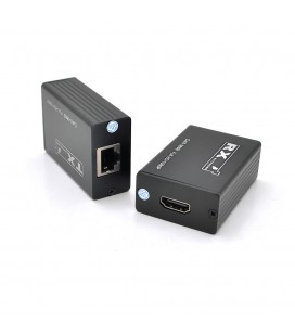 Одноканальний пасивний подовжувач HDMI сигналу по UTP кабелю по одній витій парі. Дальність передачі: до 30метров,  1080Р- cat6e